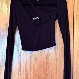 IMGA CHIC Black Long Sleeve Women's Top